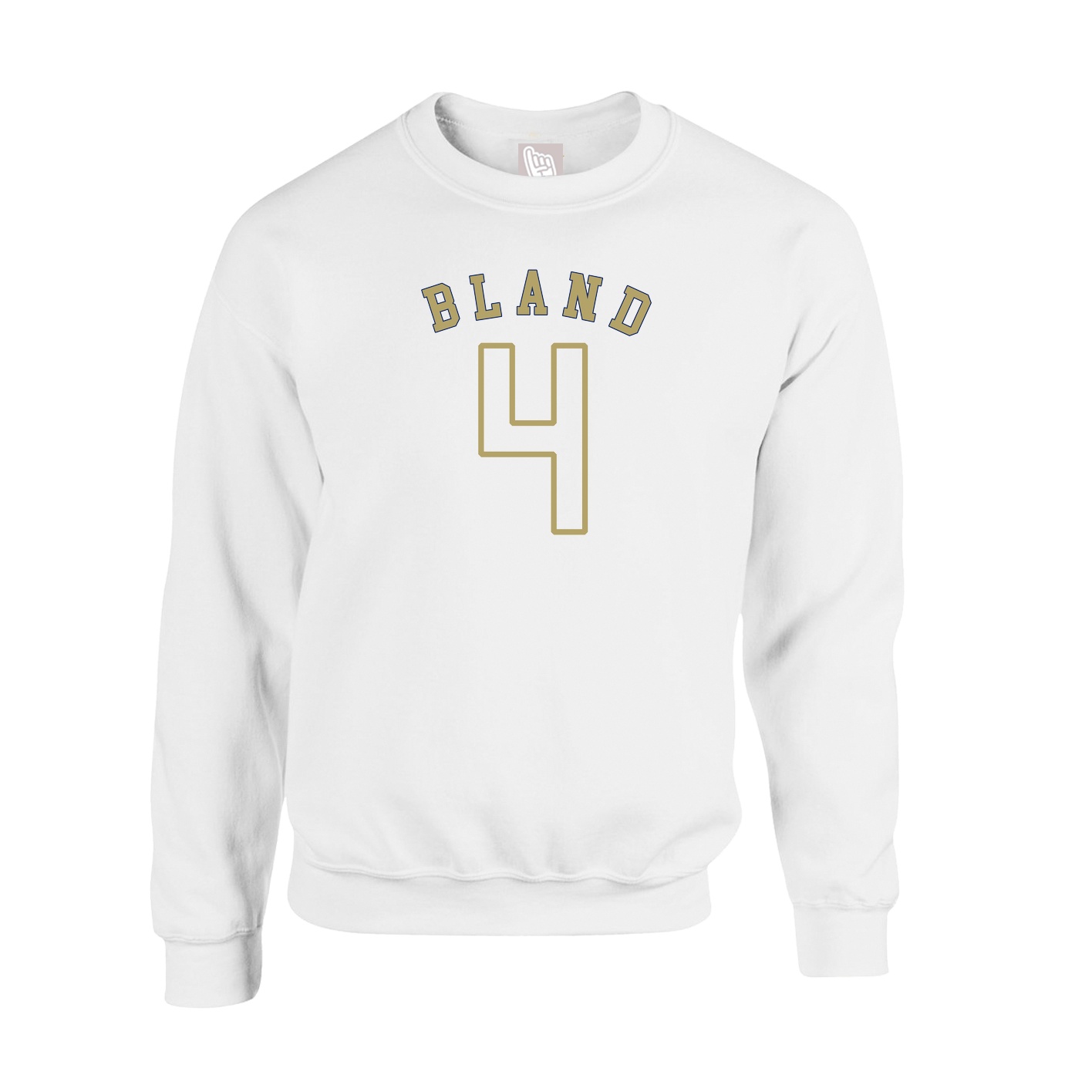 Fleece Crew — Shirsey Arch in White