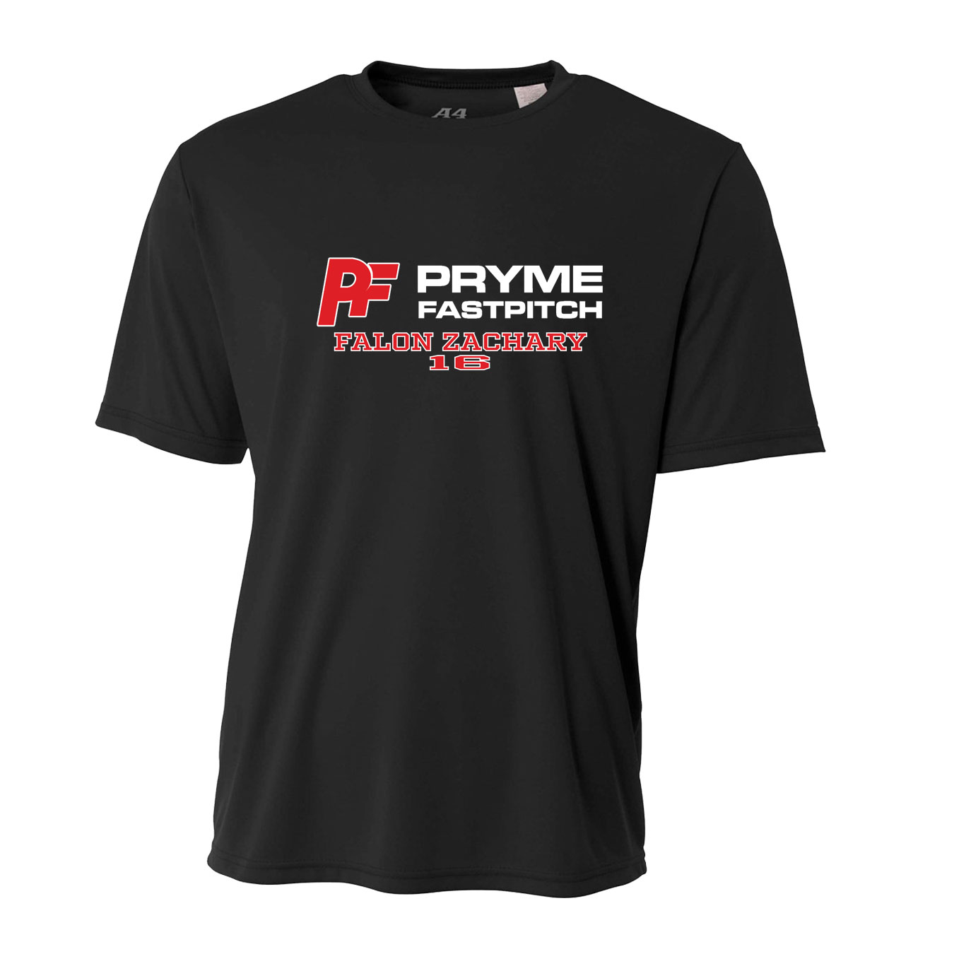 Youth Performance T-Shirt - Black - Logo Text Drop