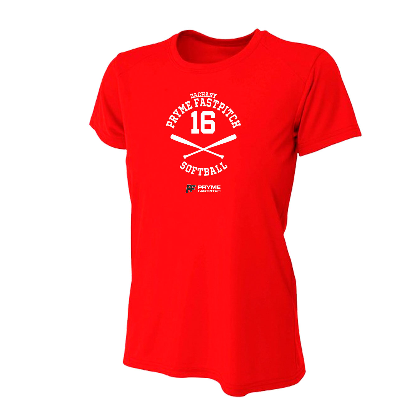 Women's Tight Fit Performance T-Shirt - Scarlet - Sport Circle
