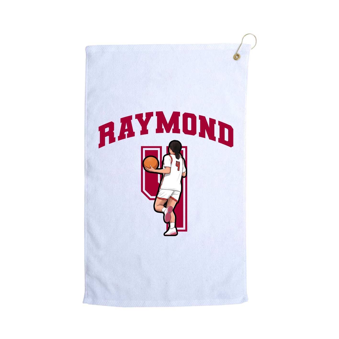 Golf Towel — Number in White