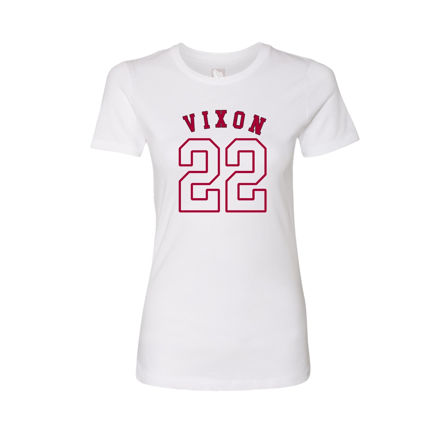 Fitted Women's Tee — Shirsey Arch in White