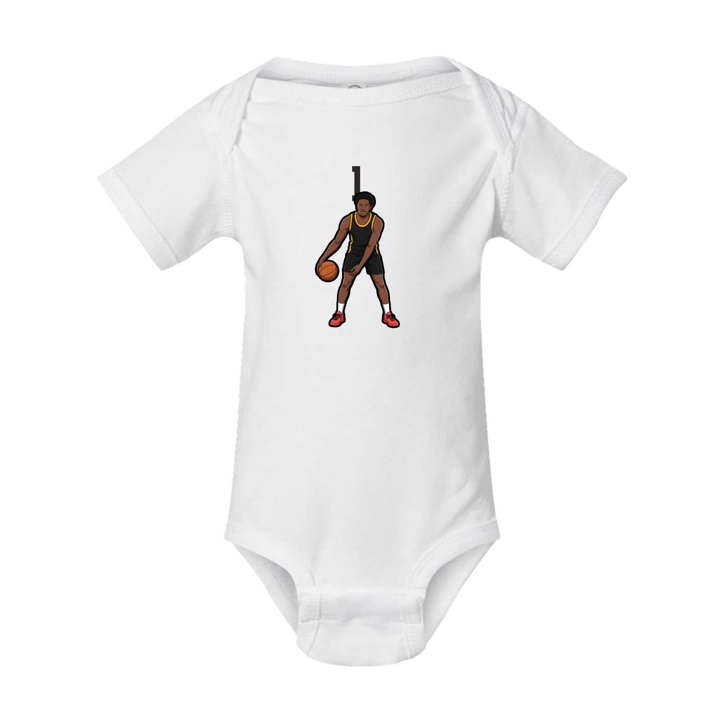 Baby Onesie — Number Top in White