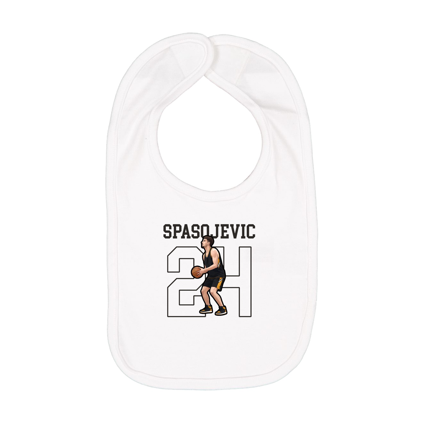 Infant Bib — Shirsey in White