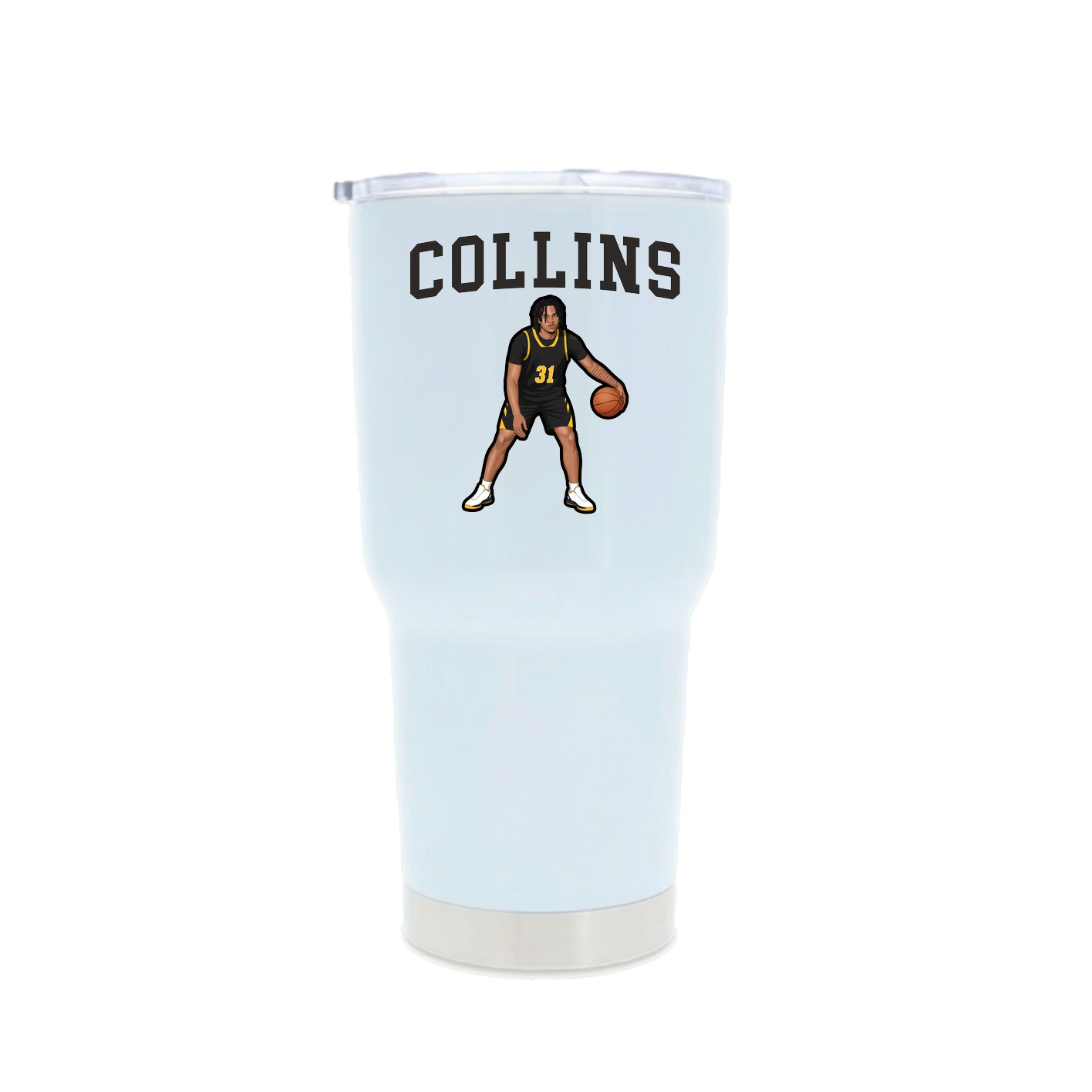30oz Stainless Steel Tumbler — Shirsey in White