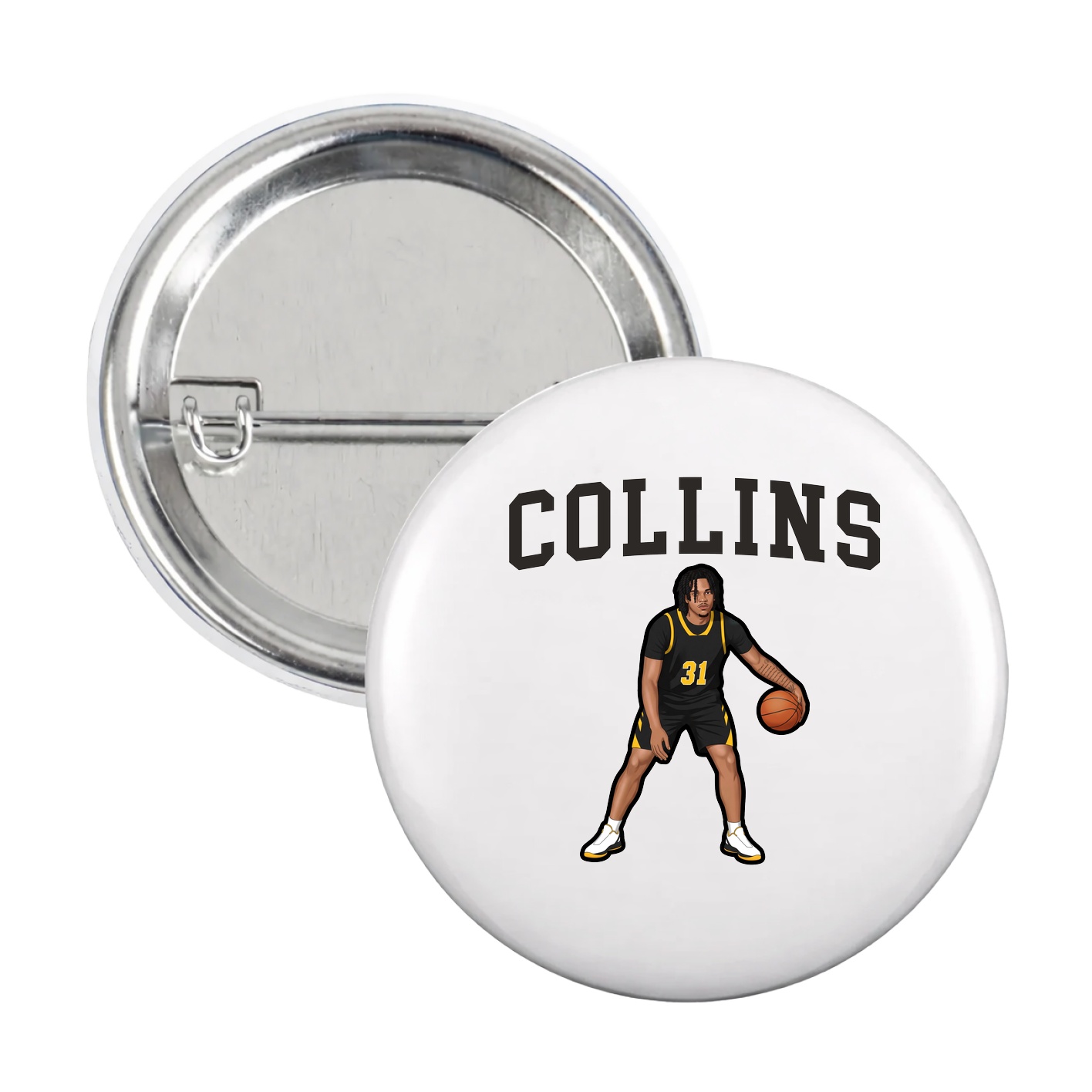 Game Day Button — Shirsey in White
