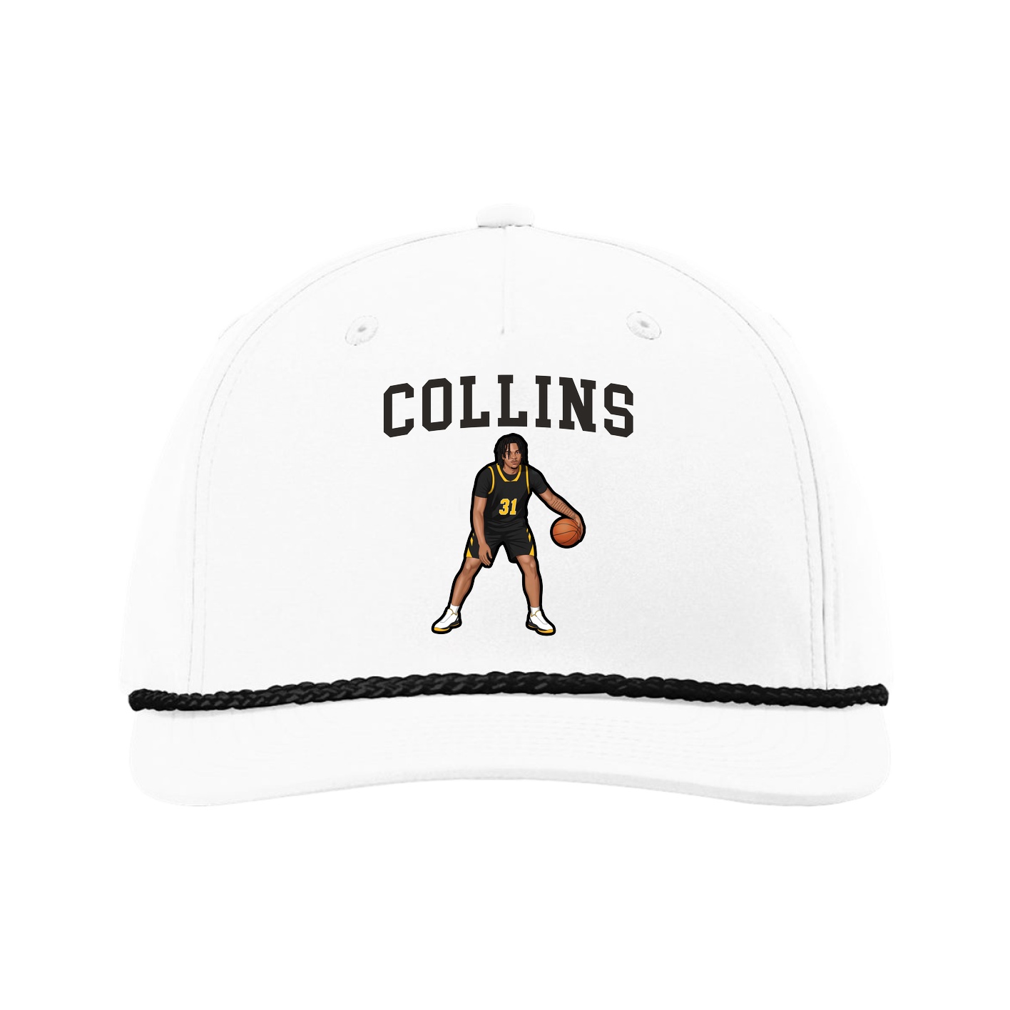Five-Panel Classic Rope Cap — Shirsey in White
