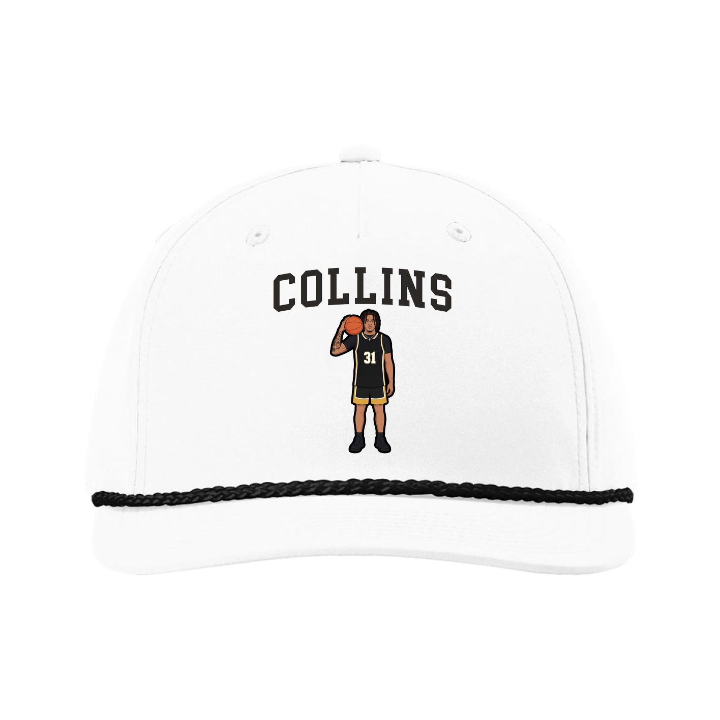 Five-Panel Classic Rope Cap — Shirsey in White