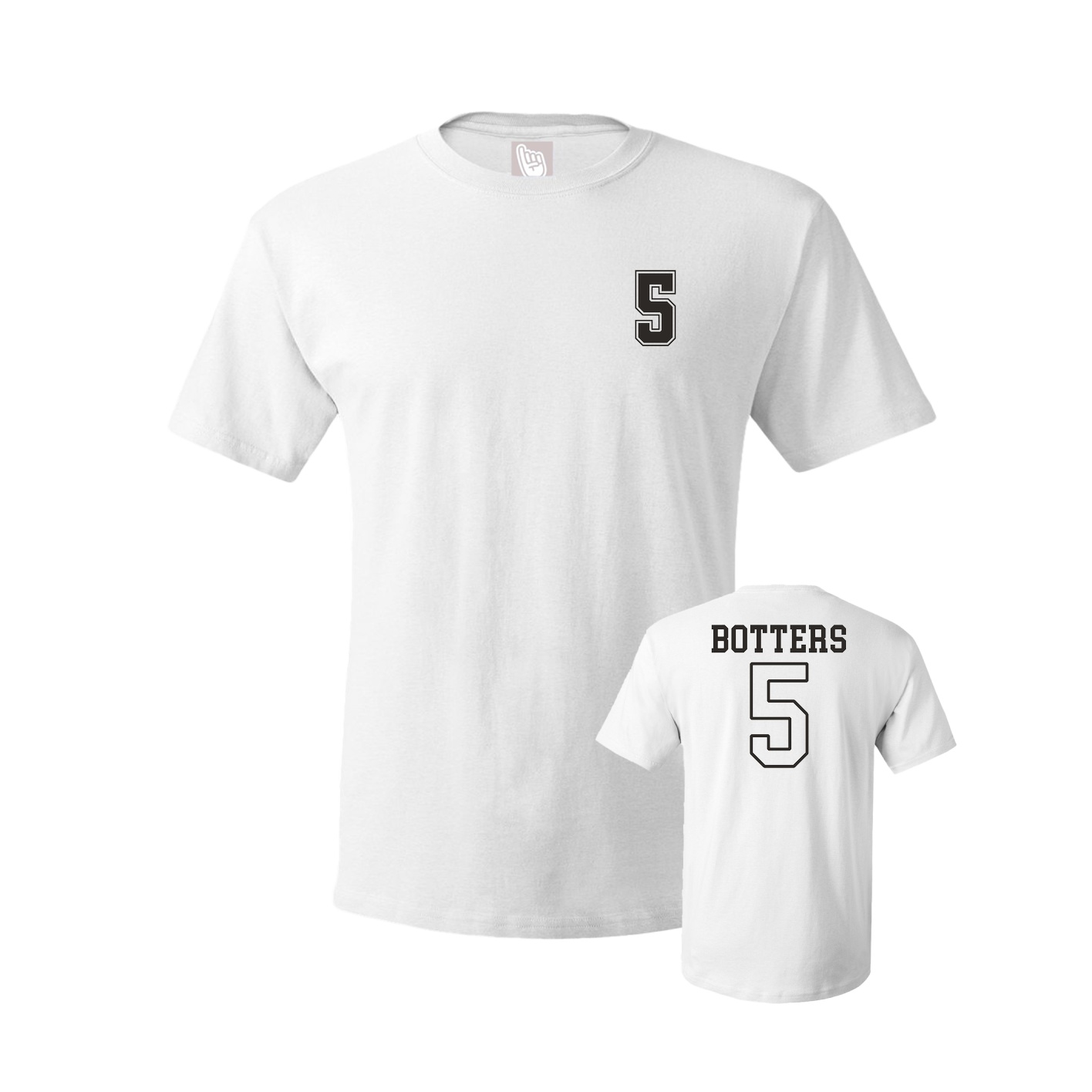 Youth Tee — Chest Back in White
