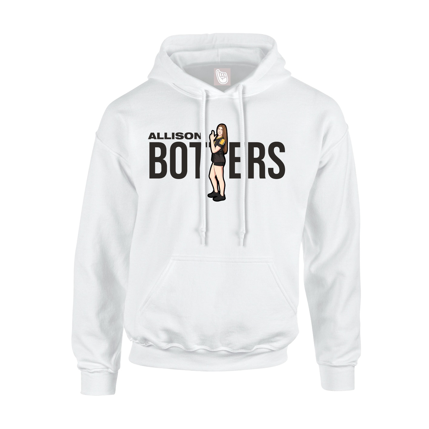Hoodie — Player Name in White