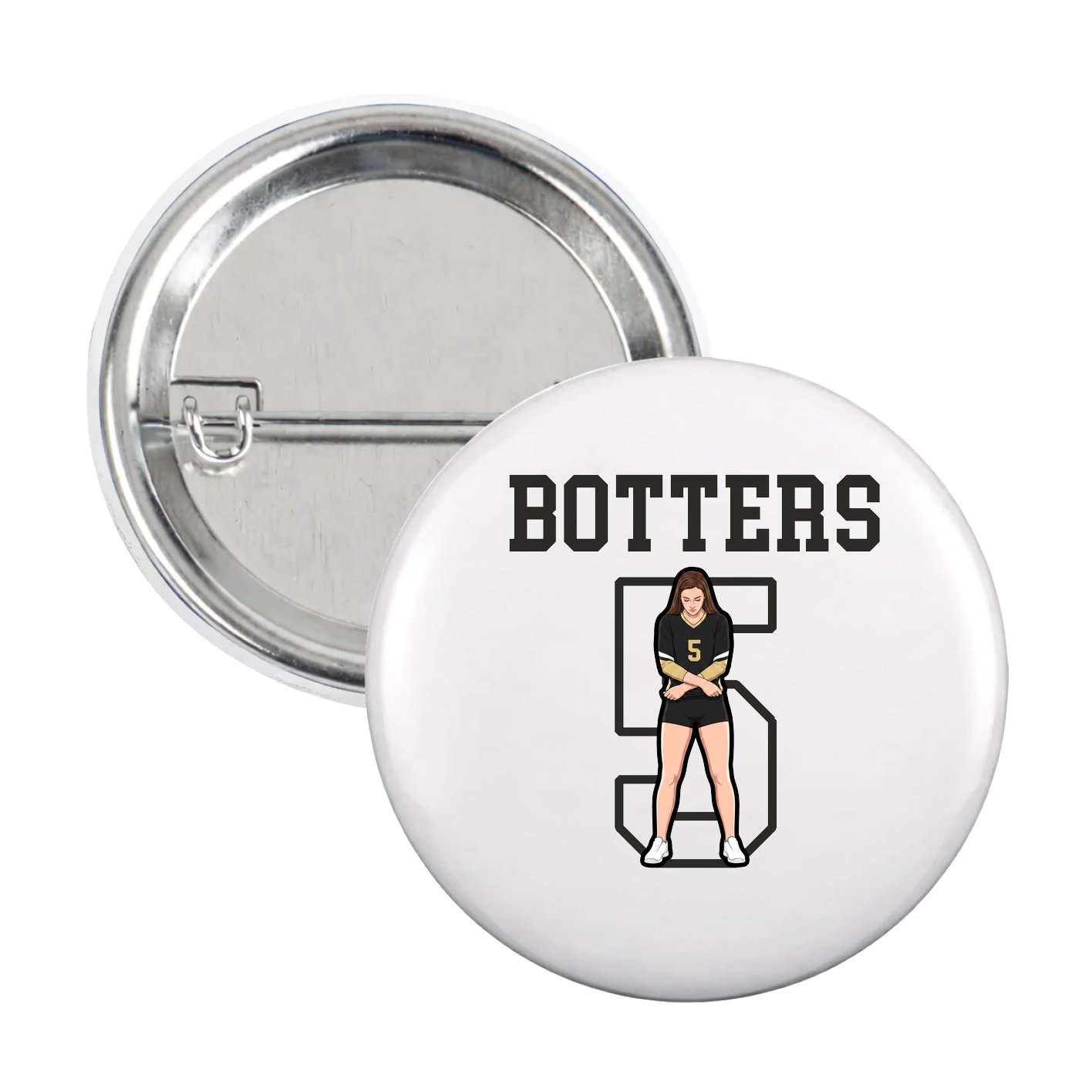 Game Day Button — Shirsey in White