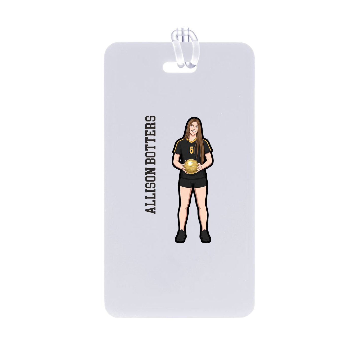 Bag Tag — Name Vertical in Classic