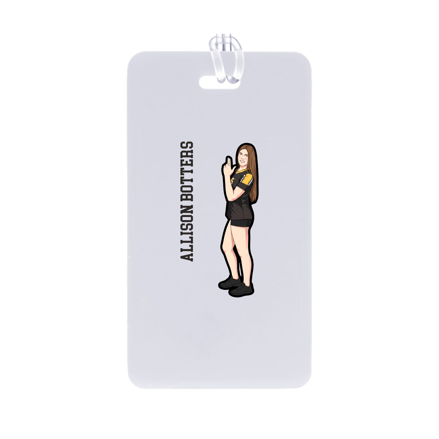 Bag Tag — Name Vertical in Classic