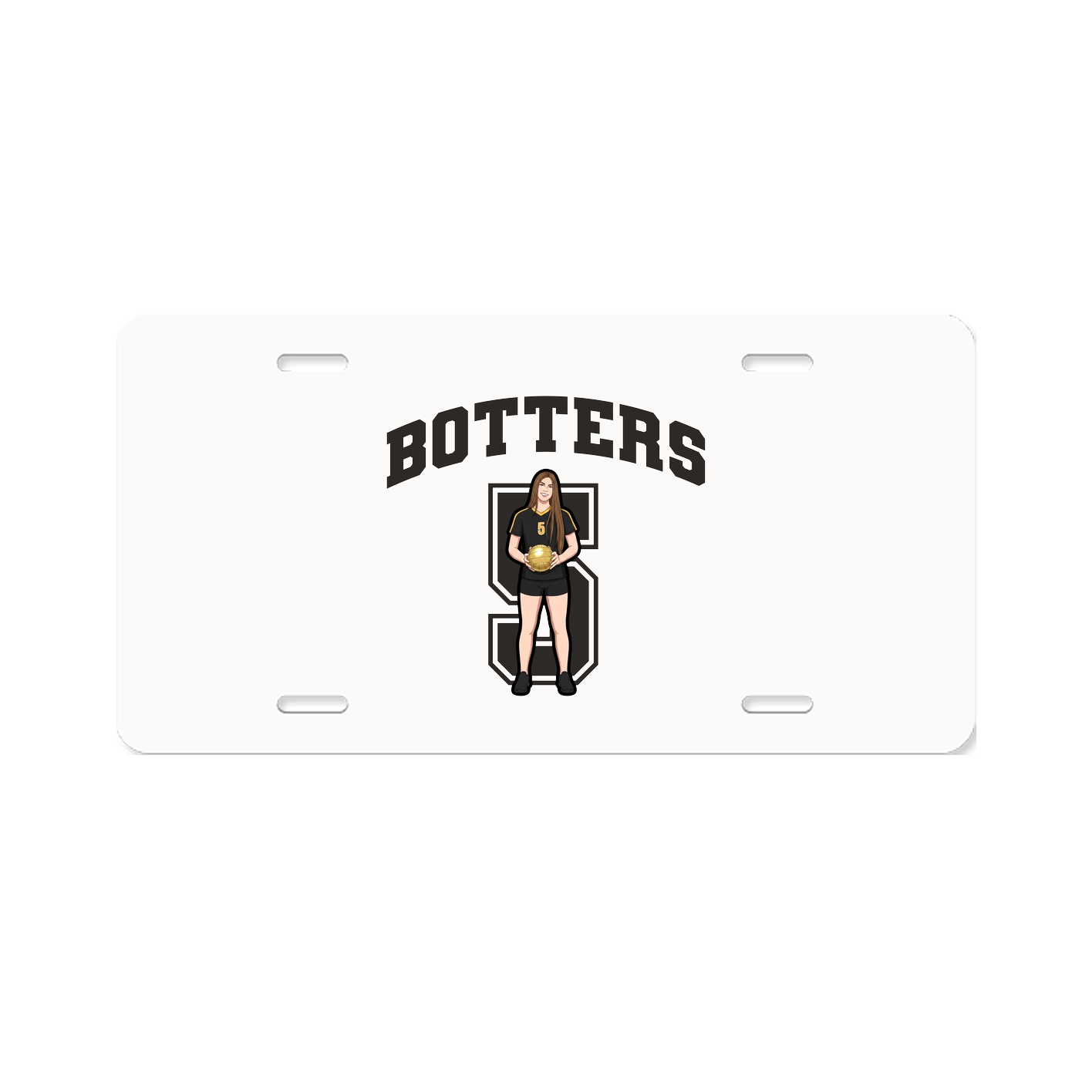 License Plate — Number in Classic