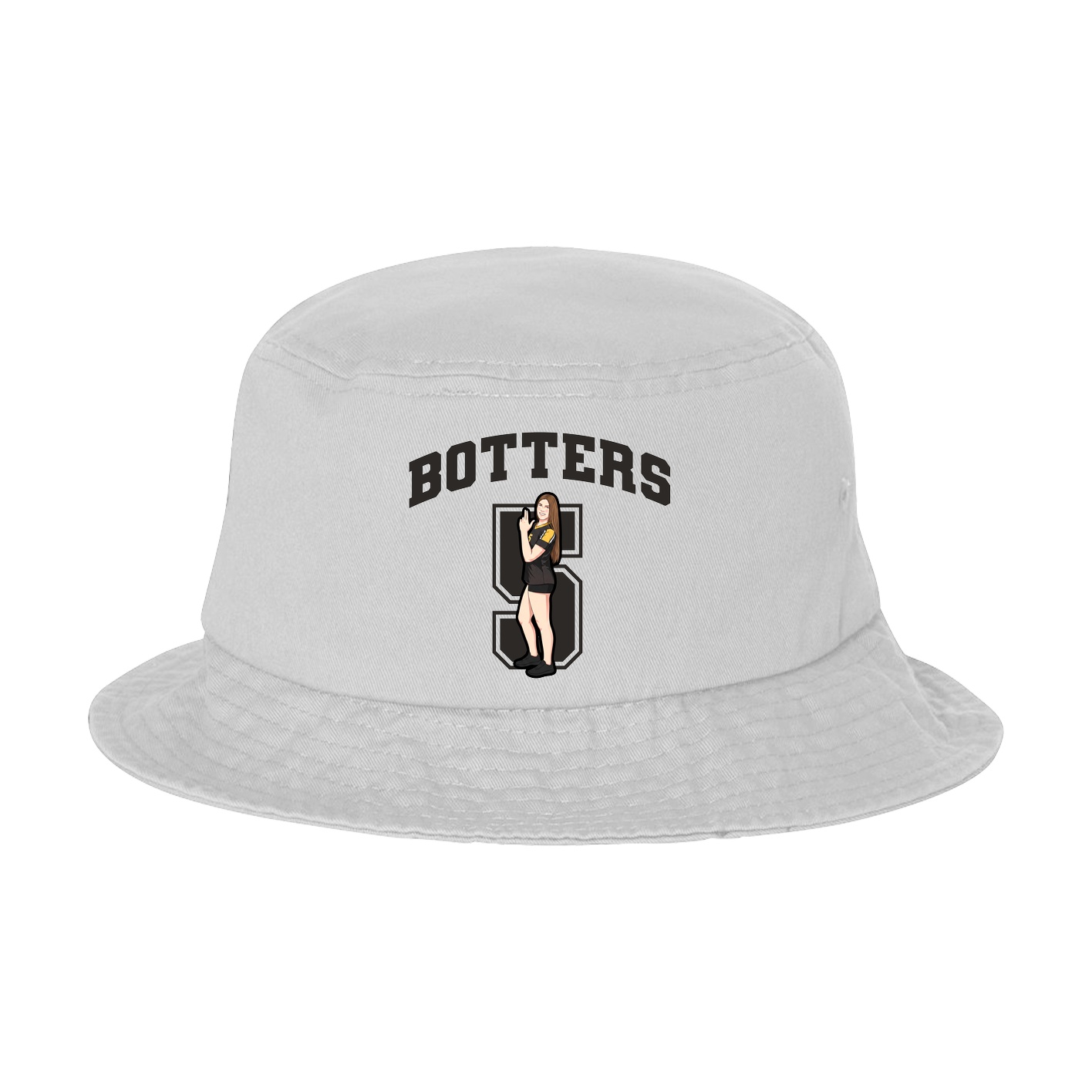 Bucket Cap — Number in White
