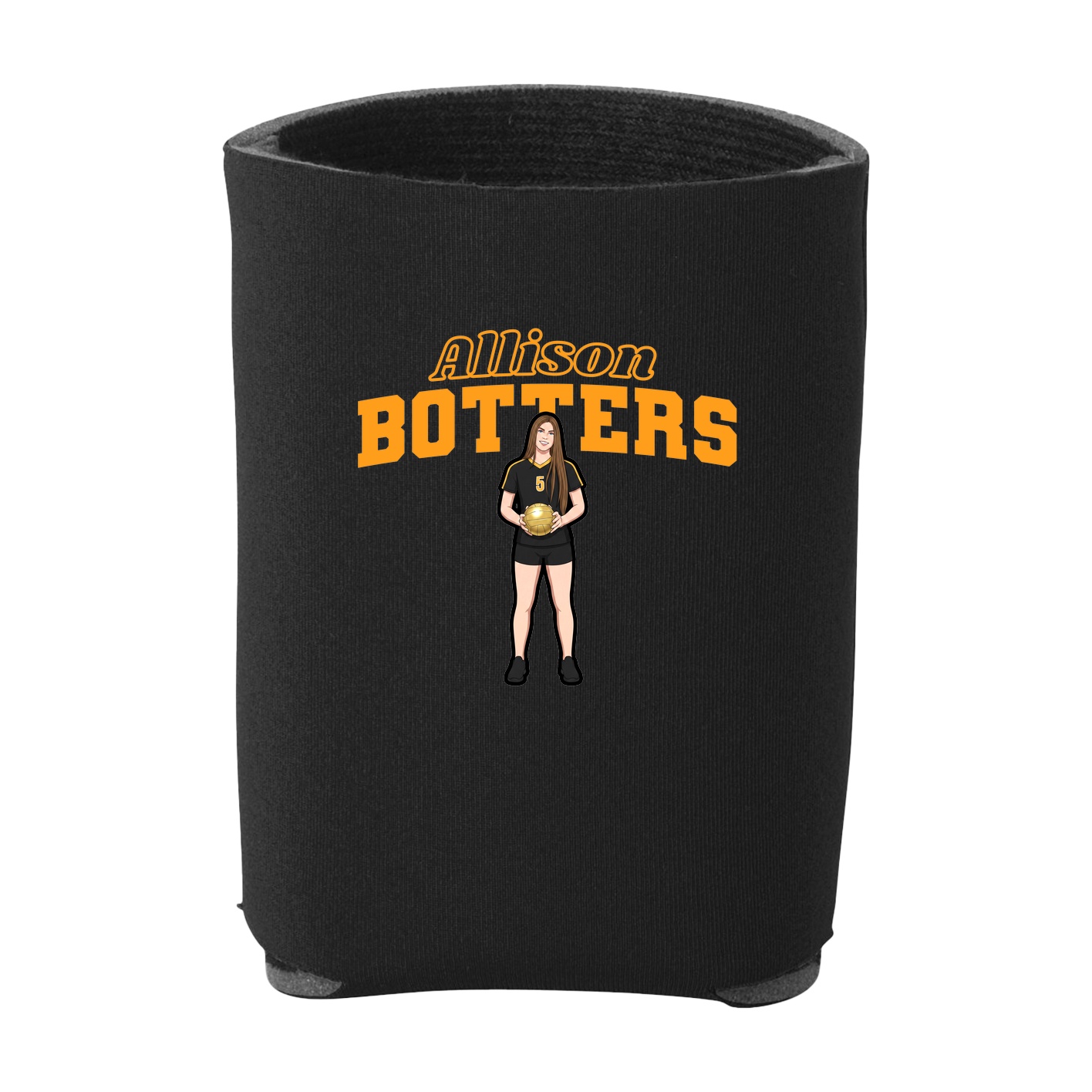 Can Holder — Name Arch in Black