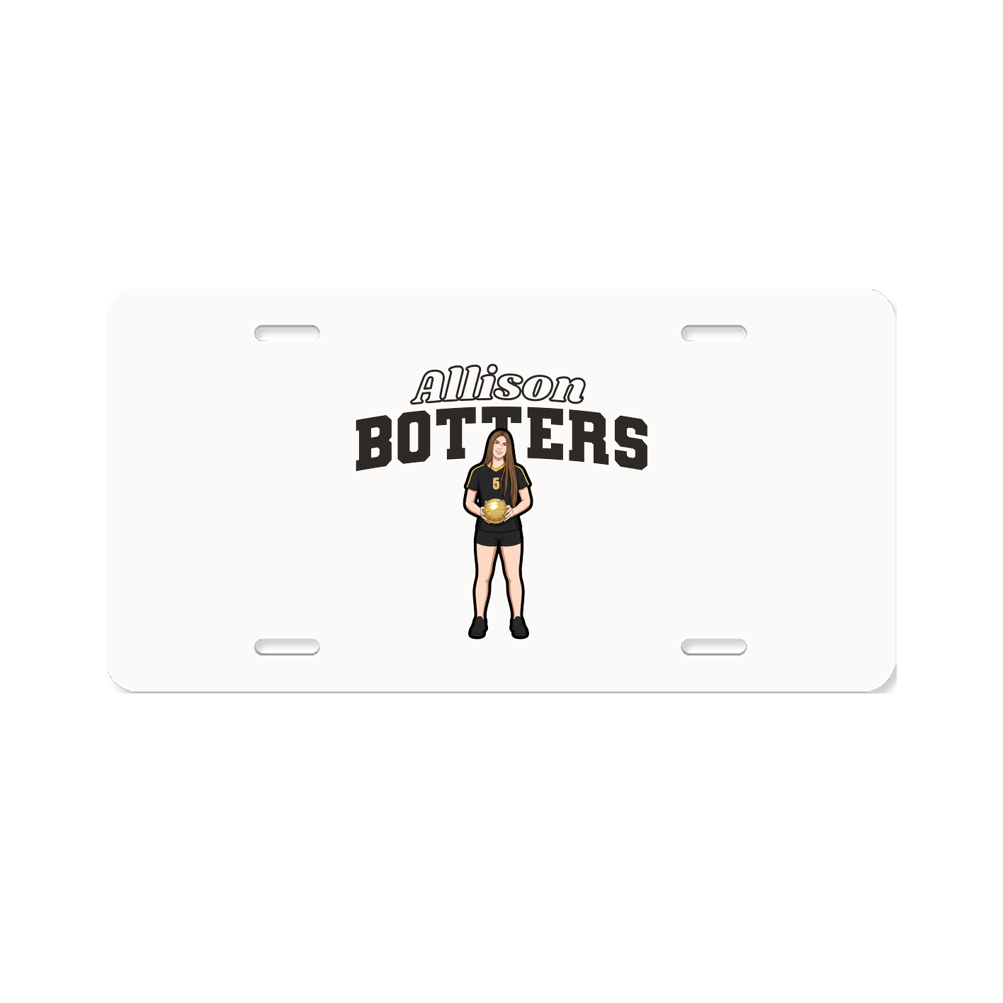 License Plate — Name Arch in Classic