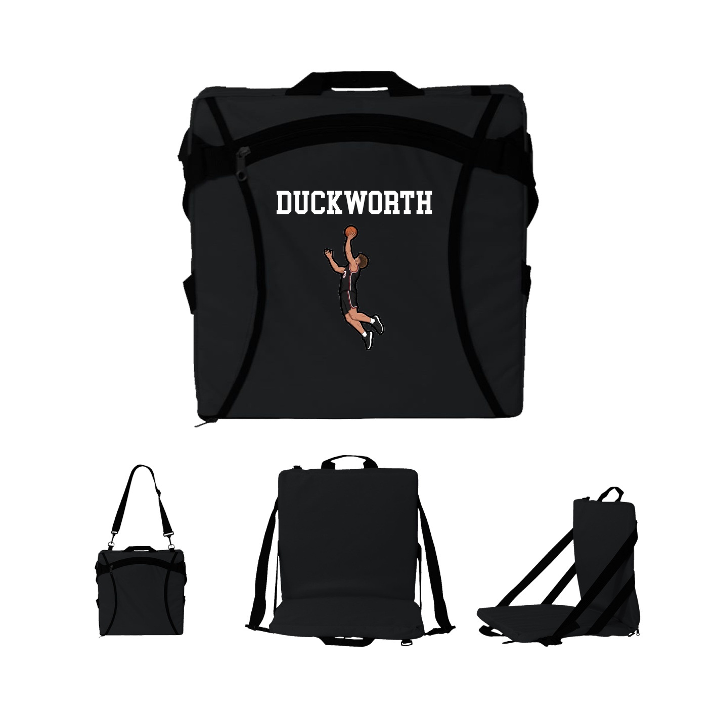 Folding Stadium Seat — Shirsey in Black