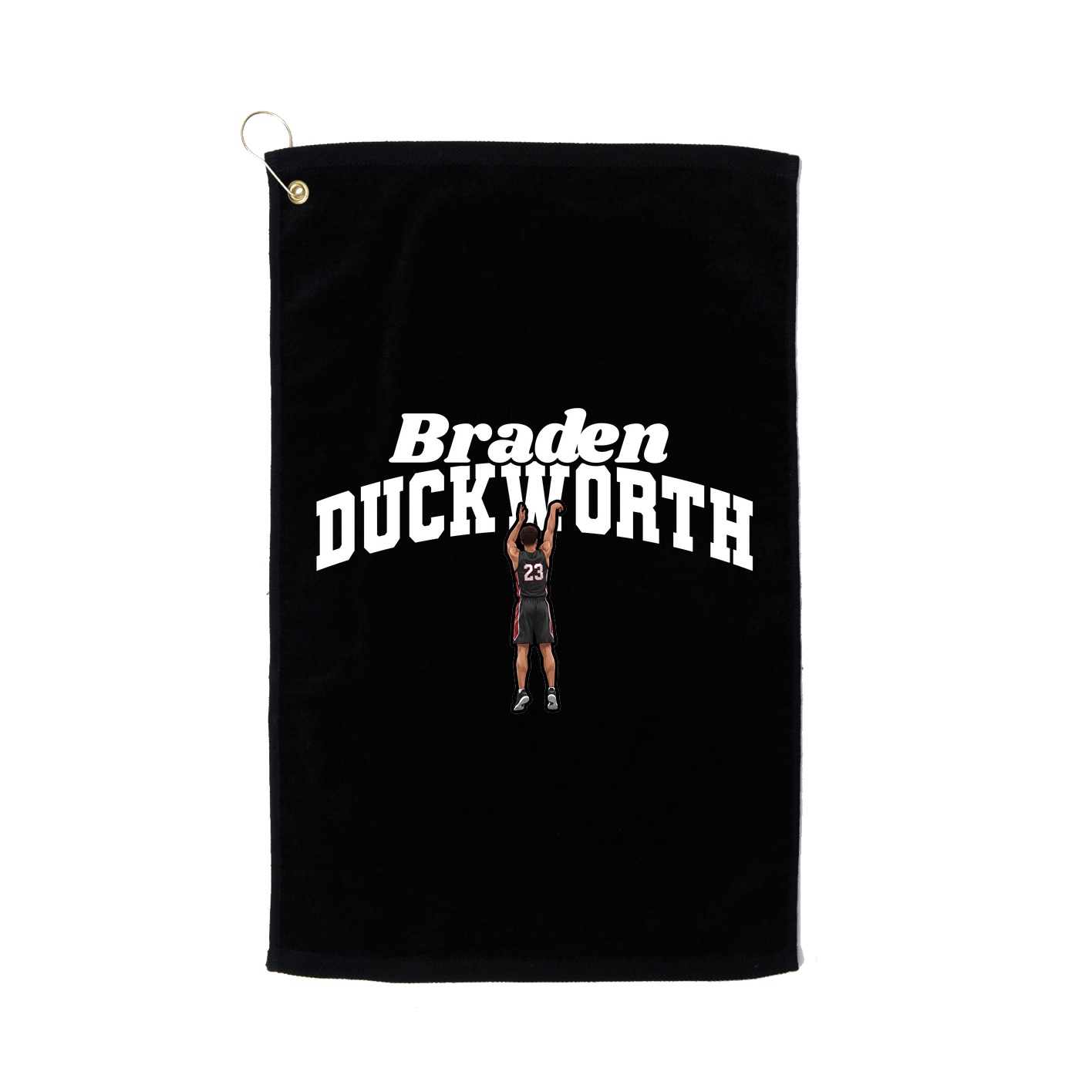 Golf Towel — Signature Arch in Black