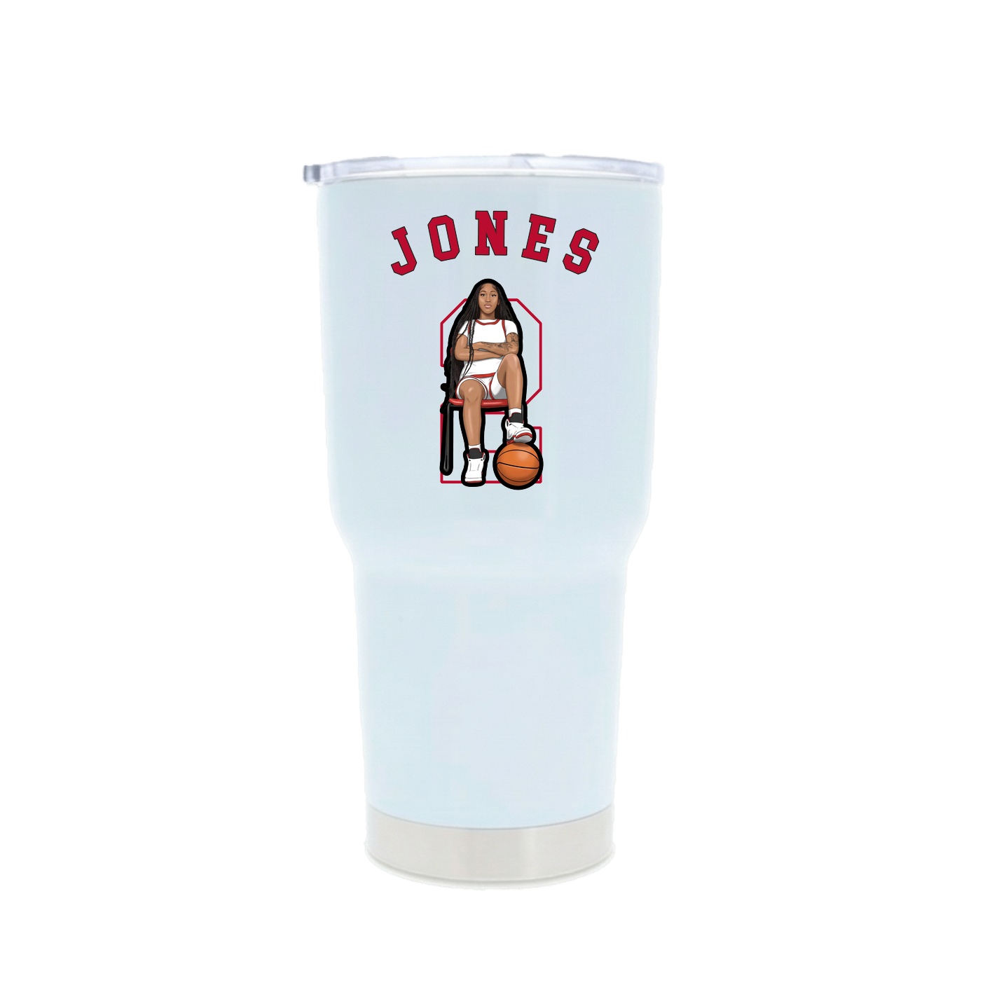 30oz Stainless Steel Tumbler — Shirsey Arch in White