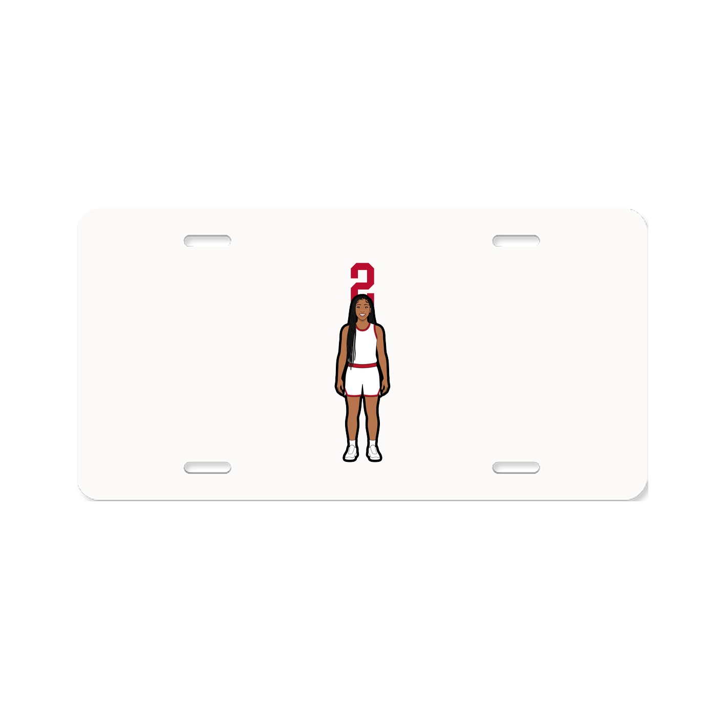 License Plate — Number Top in Classic