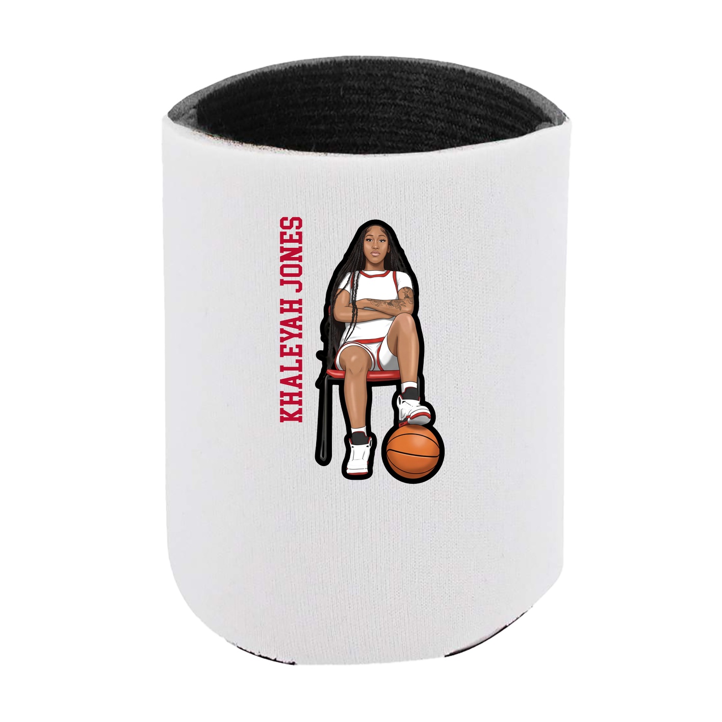 Can Holder — Name Vertical in White