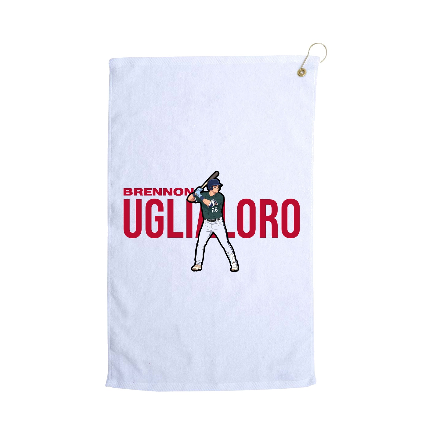 Golf Towel — Player Name in White