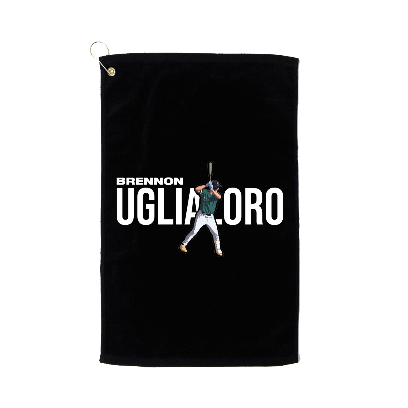 Golf Towel — Player Name in Black