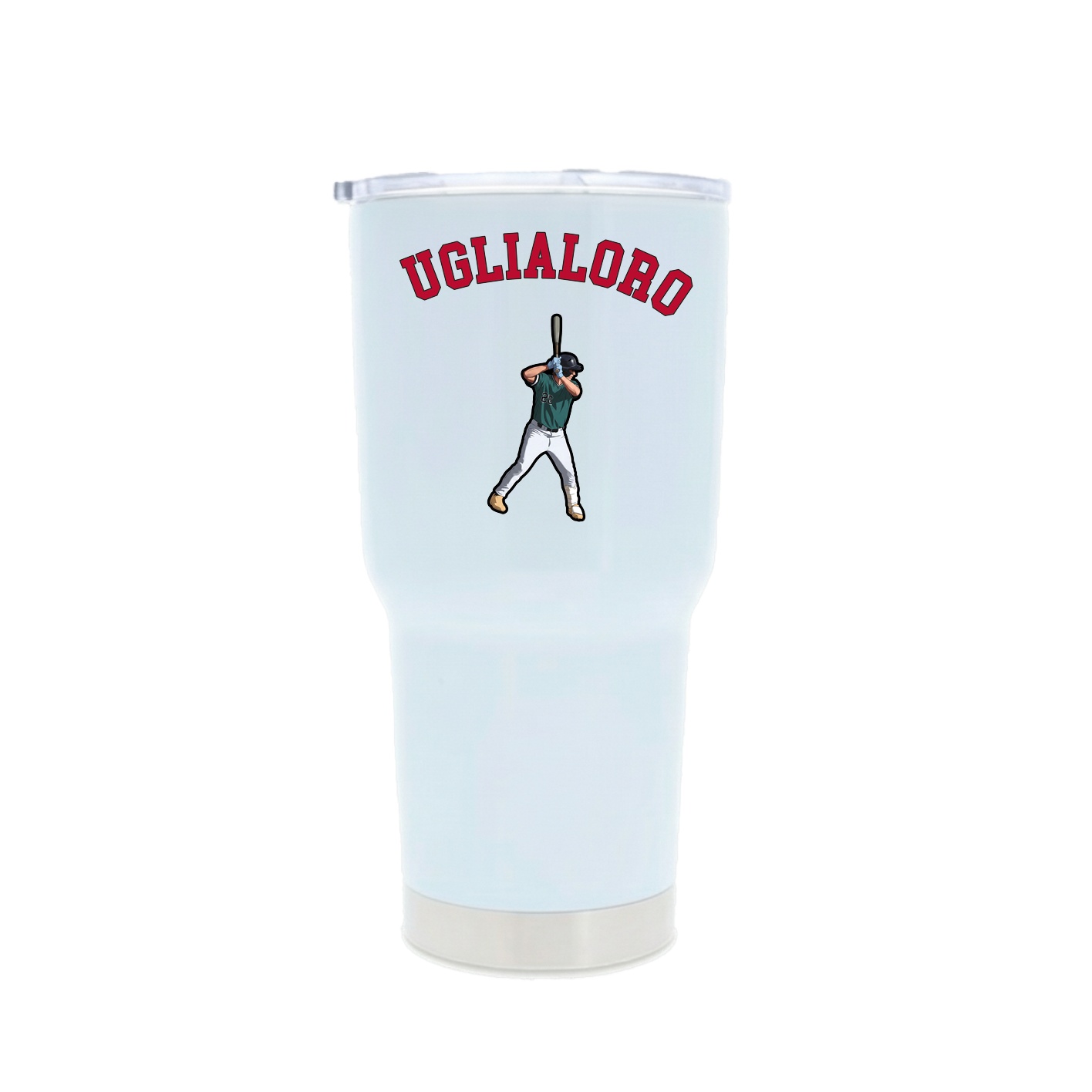 30oz Stainless Steel Tumbler — Shirsey Arch in White