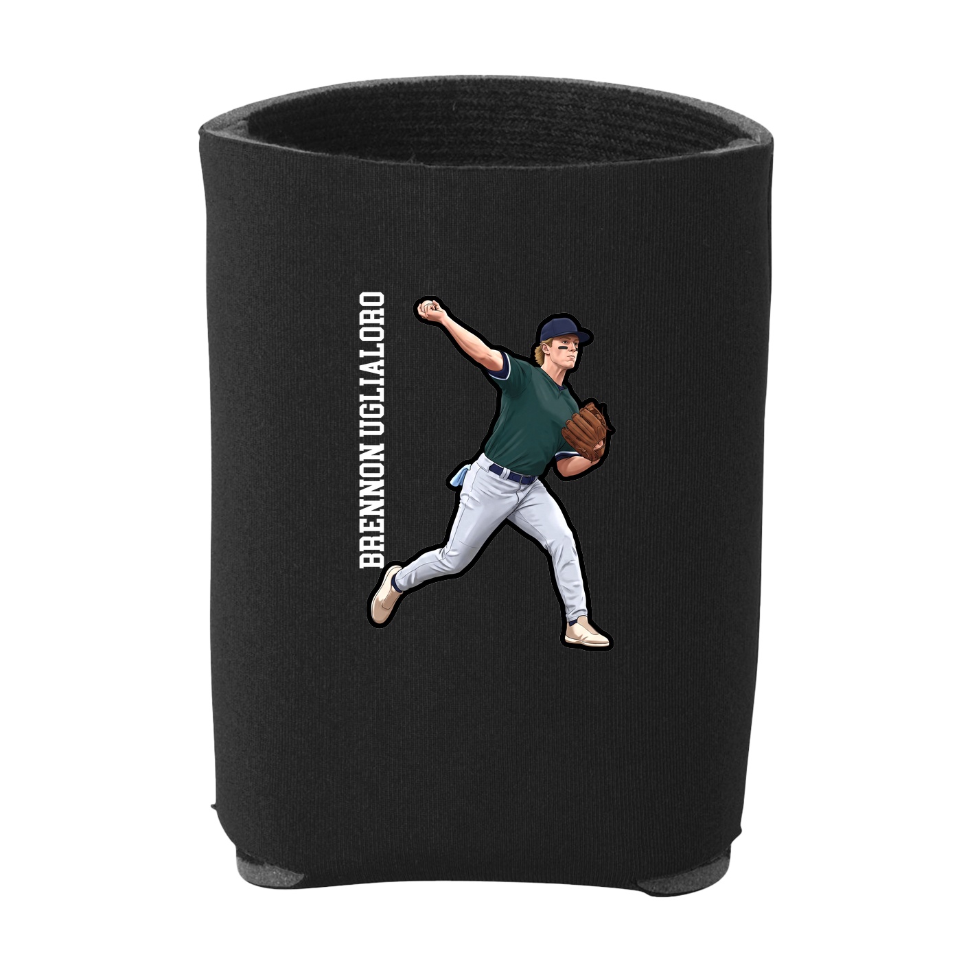 Can Holder — Name Vertical in Black
