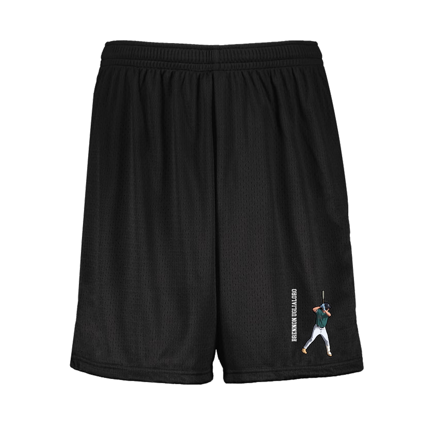Shorts — Name Vertical in Black