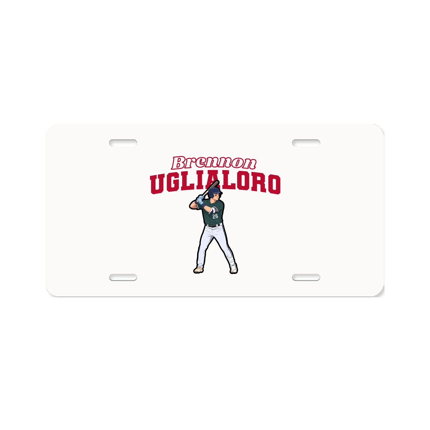 License Plate — Name Arch in Classic