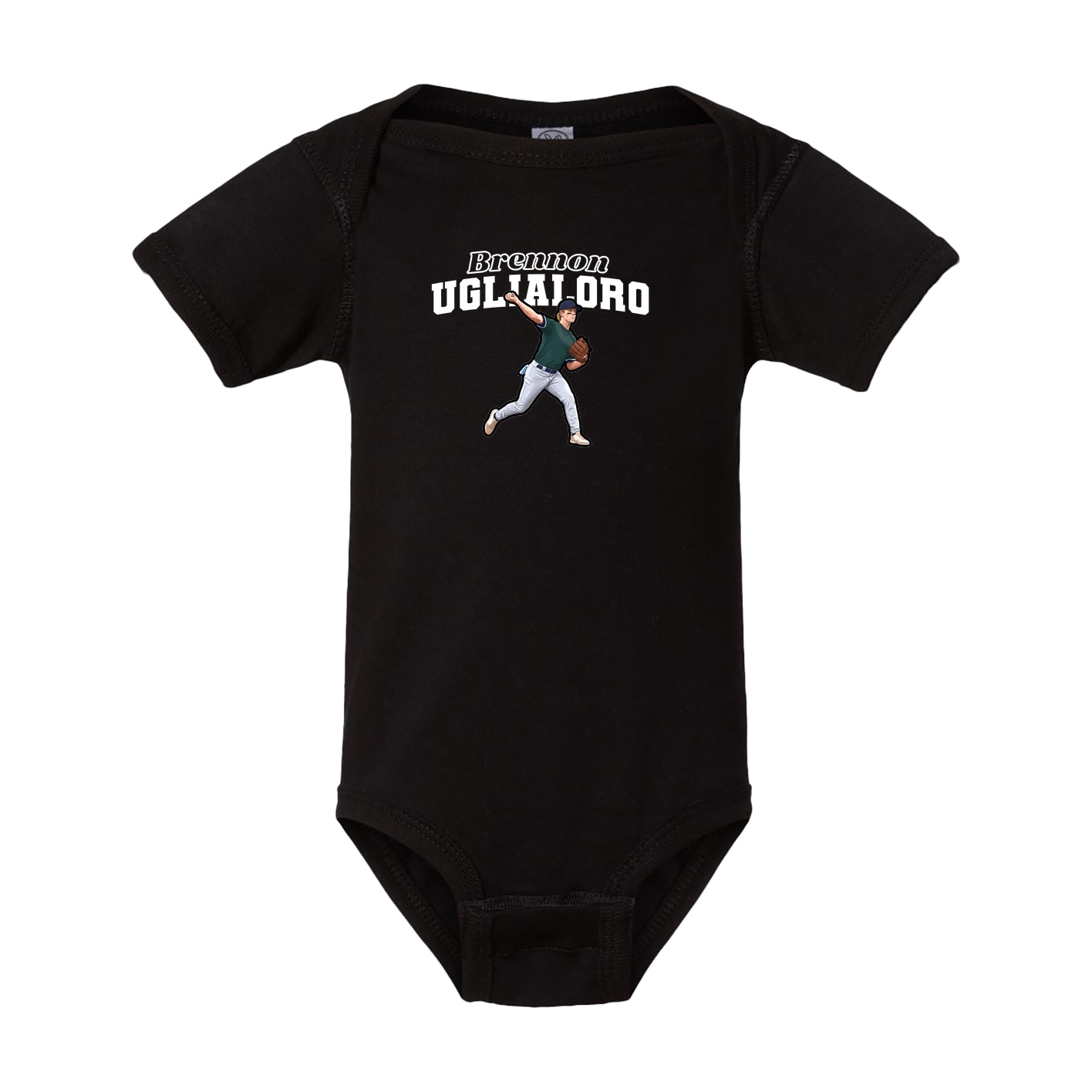 Baby Onesie — Name Arch in Black