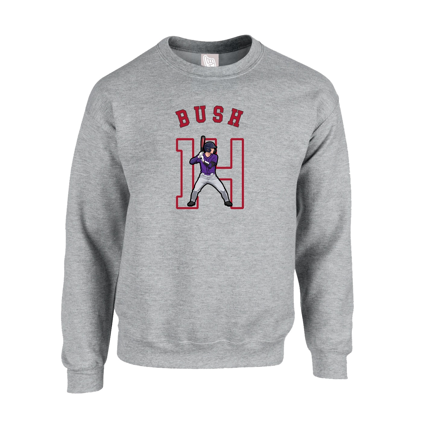 Fleece Crew — Shirsey Arch in Grey
