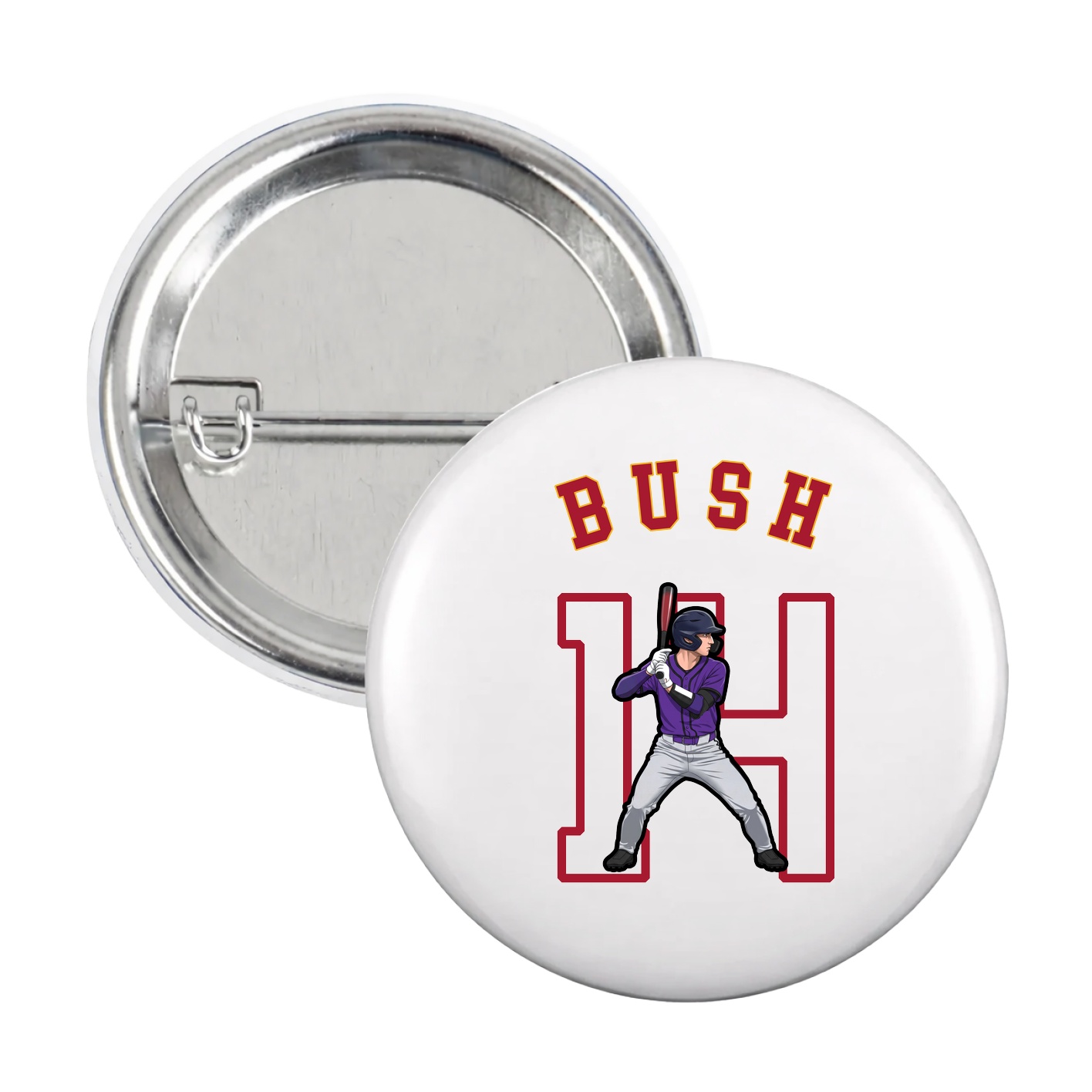 Game Day Button — Shirsey Arch in White