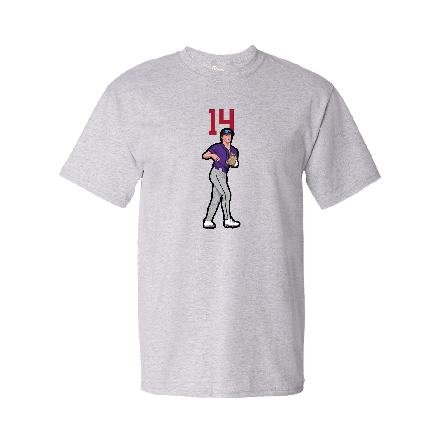 Tee — Number Top in Grey