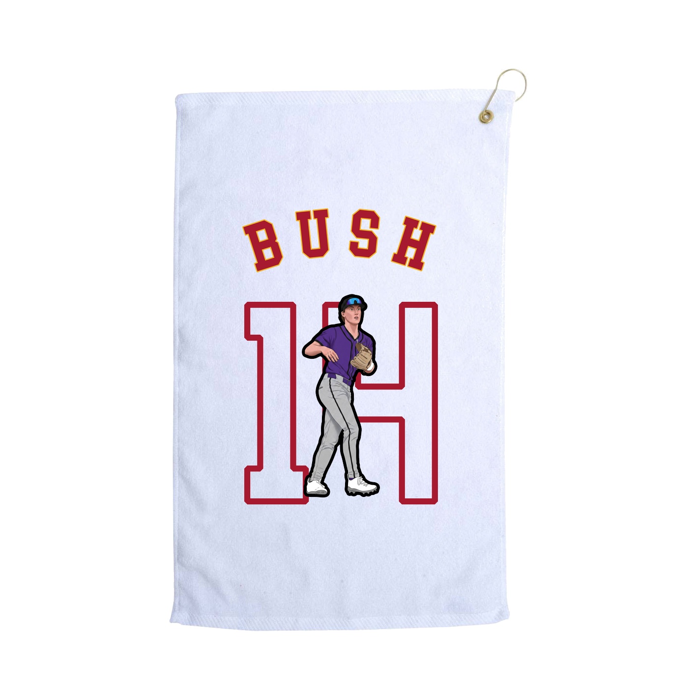 Golf Towel — Shirsey Arch in White