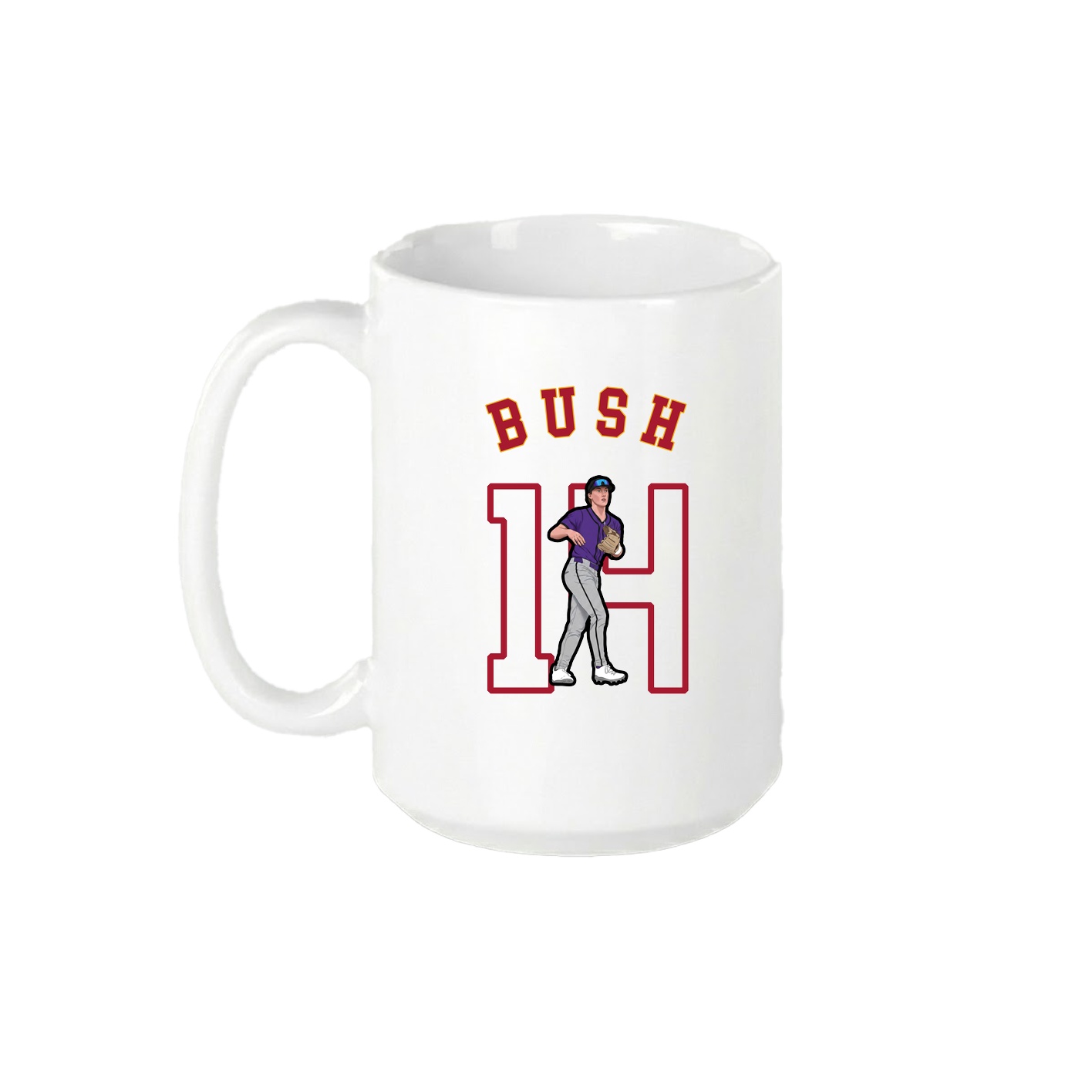 15oz Coffee Mug — Shirsey Arch in White