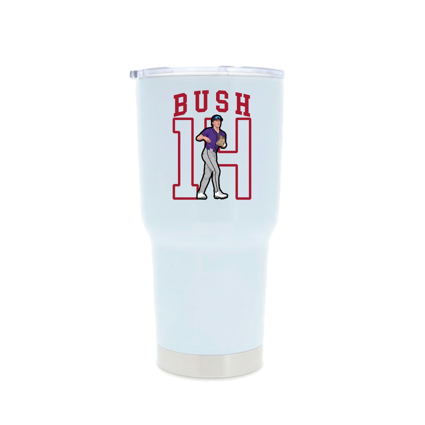 30oz Stainless Steel Tumbler — Shirsey in White
