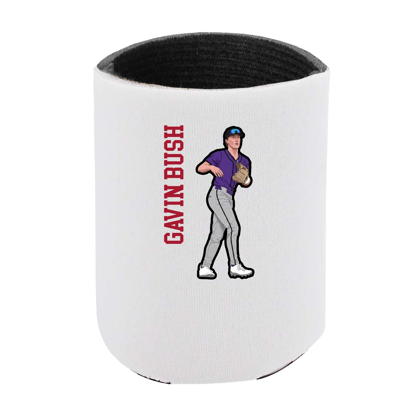 Can Holder — Name Vertical in White