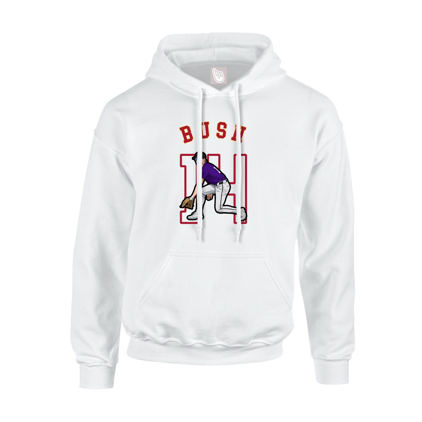 Hoodie — Shirsey Arch in White