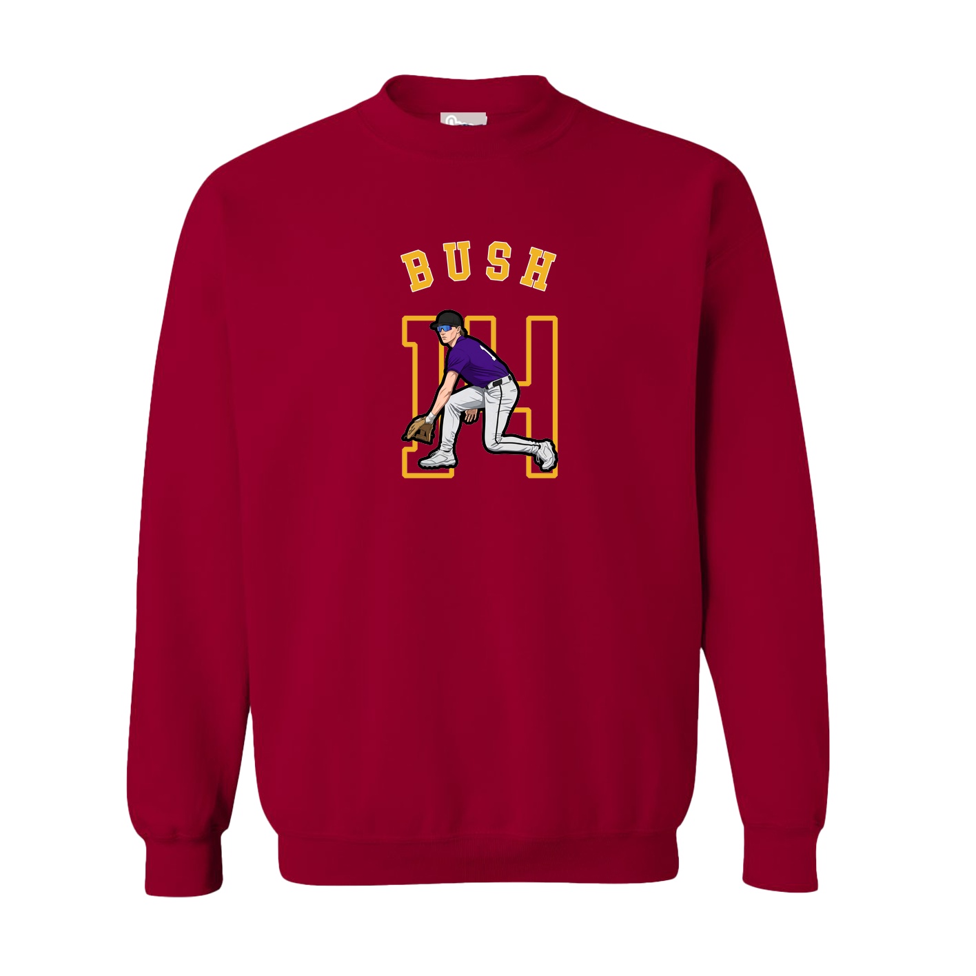 Fleece Crew — Shirsey Arch in Cardinal
