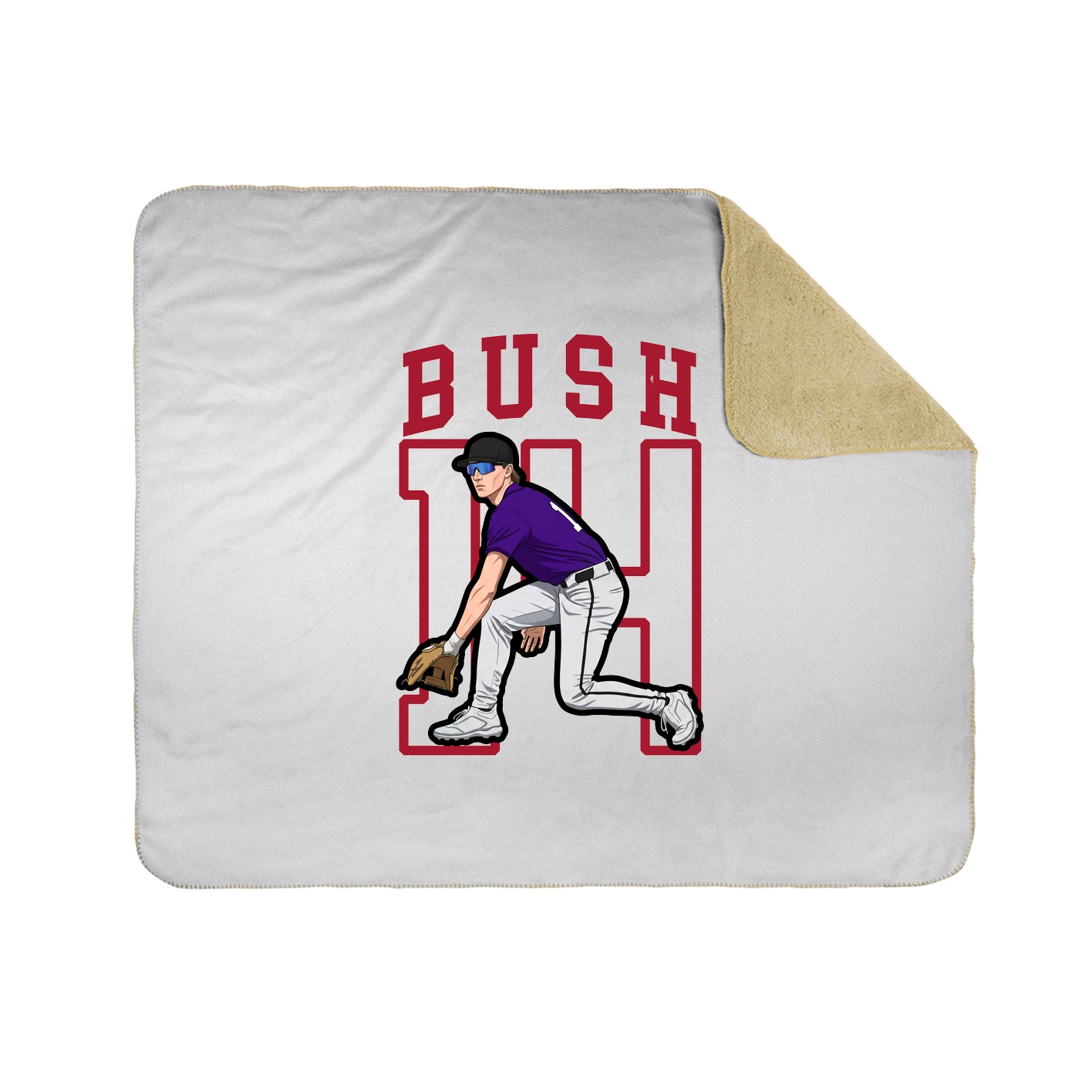 Throw Blanket — Shirsey in White