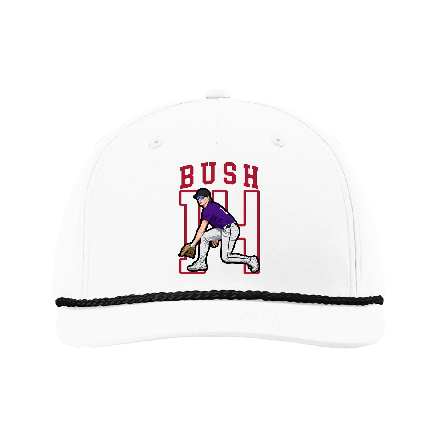 Five-Panel Classic Rope Cap — Shirsey in White