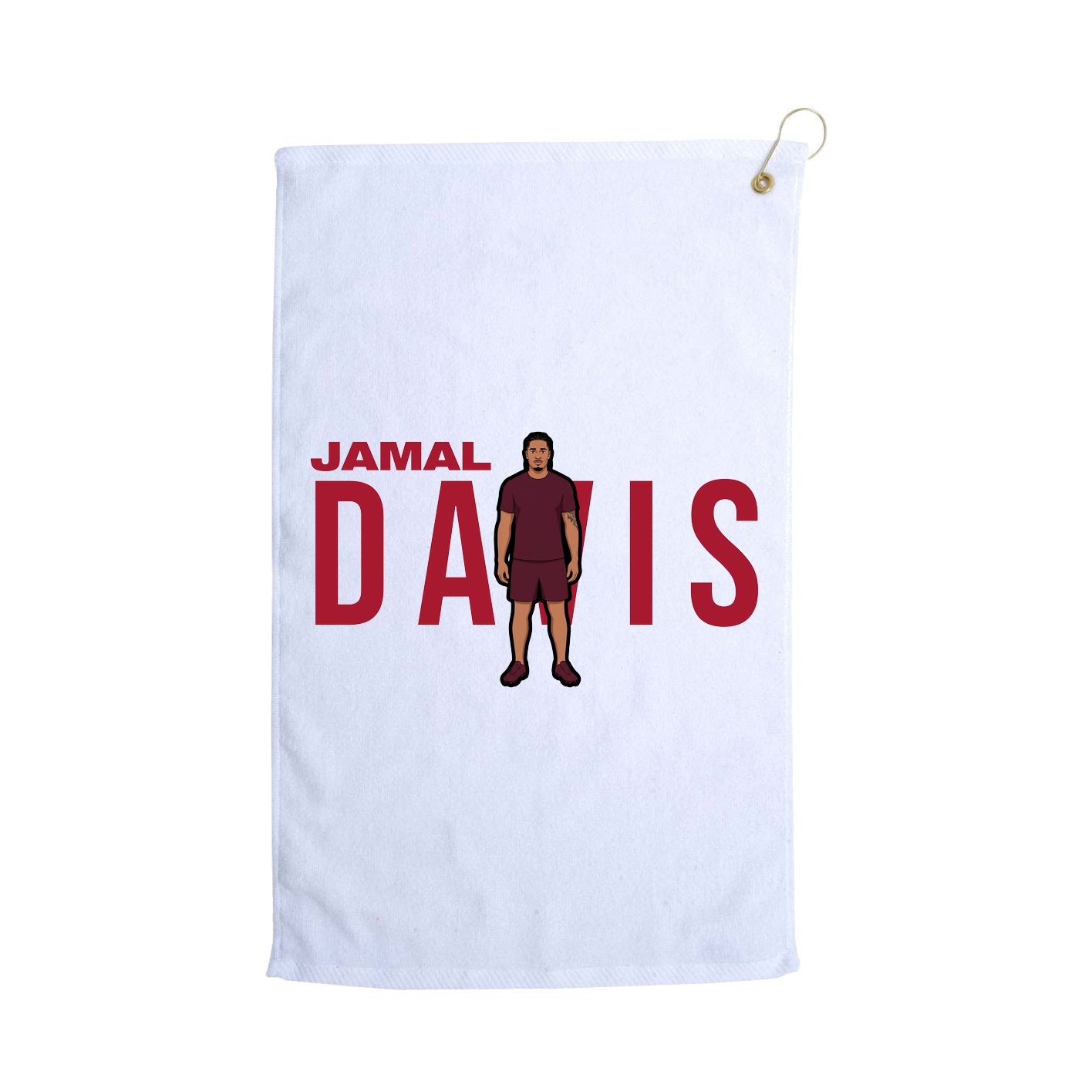 Golf Towel — Player Name in White