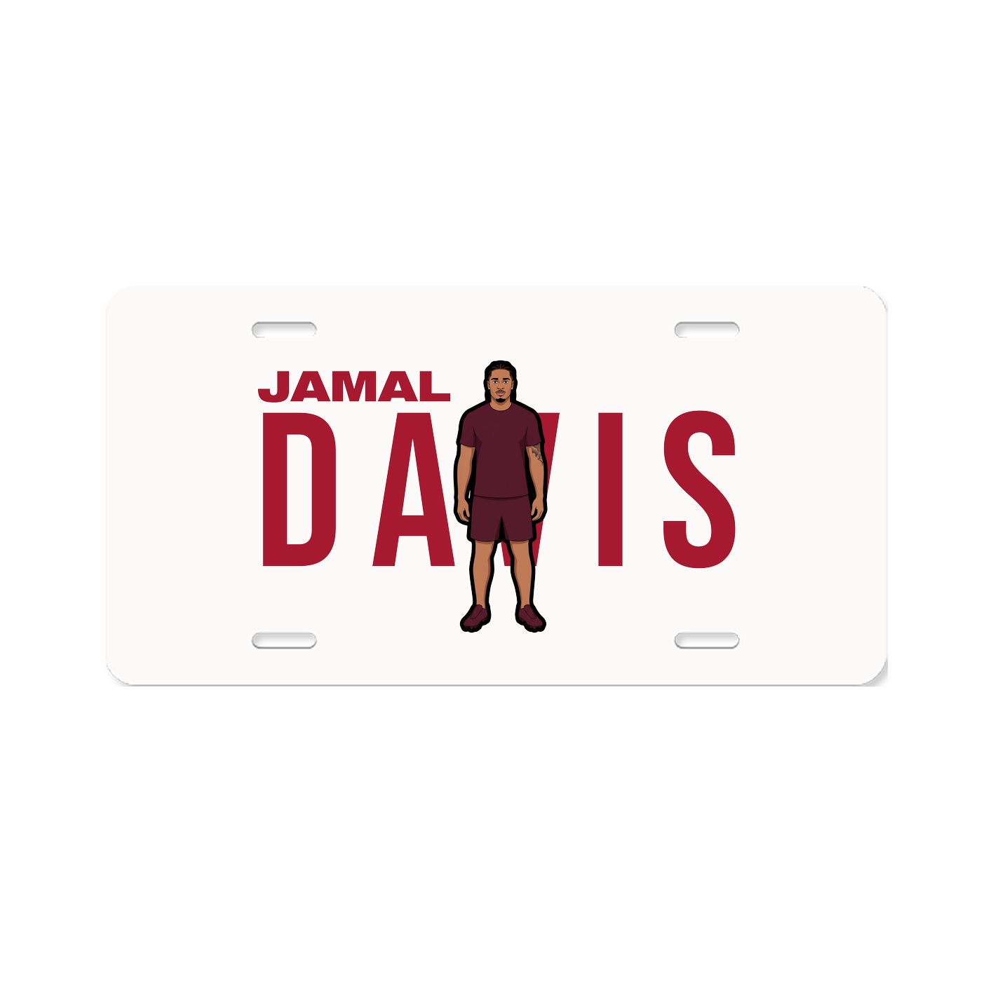 License Plate — Player Name in Classic
