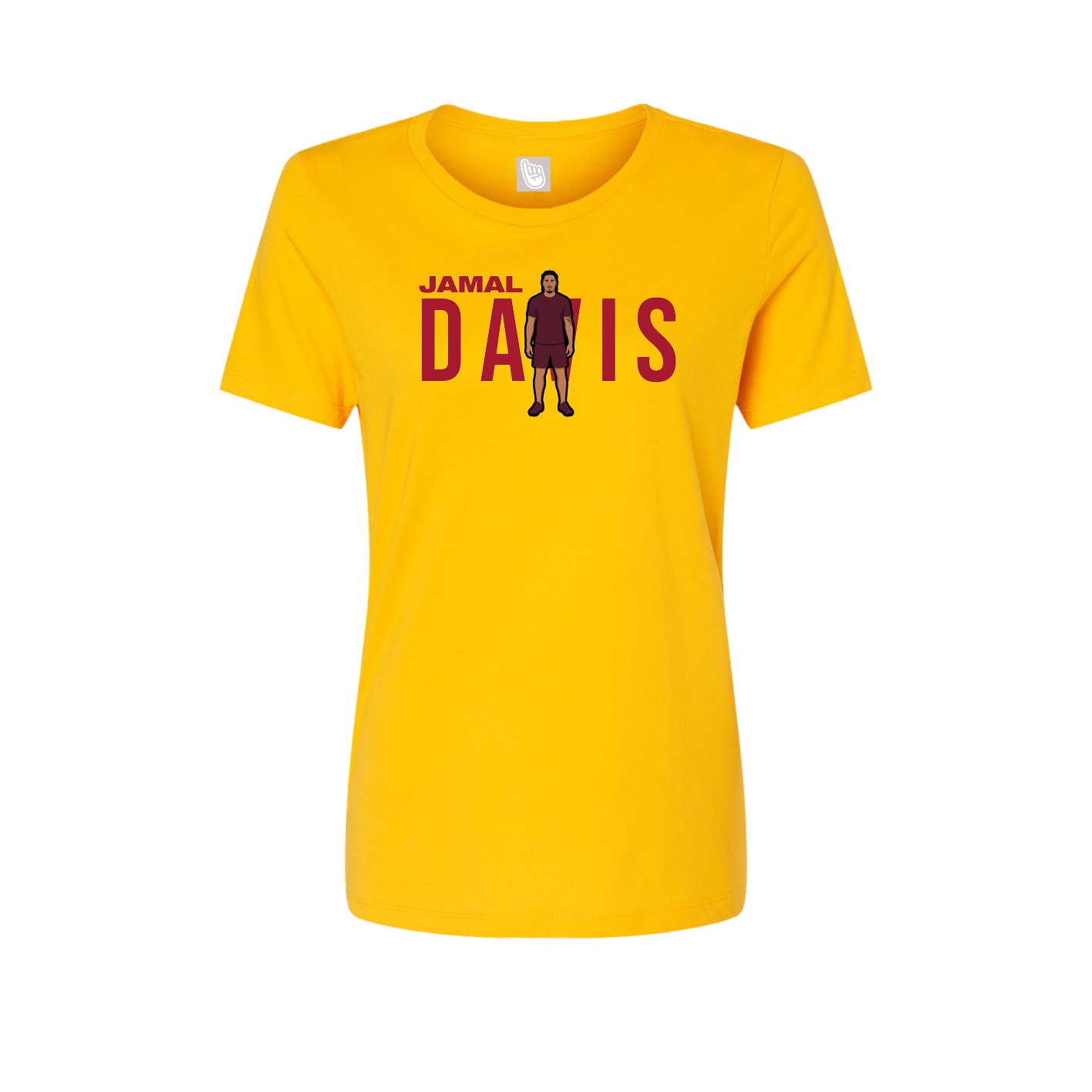 Fitted Women's Tee — Player Name in Gold