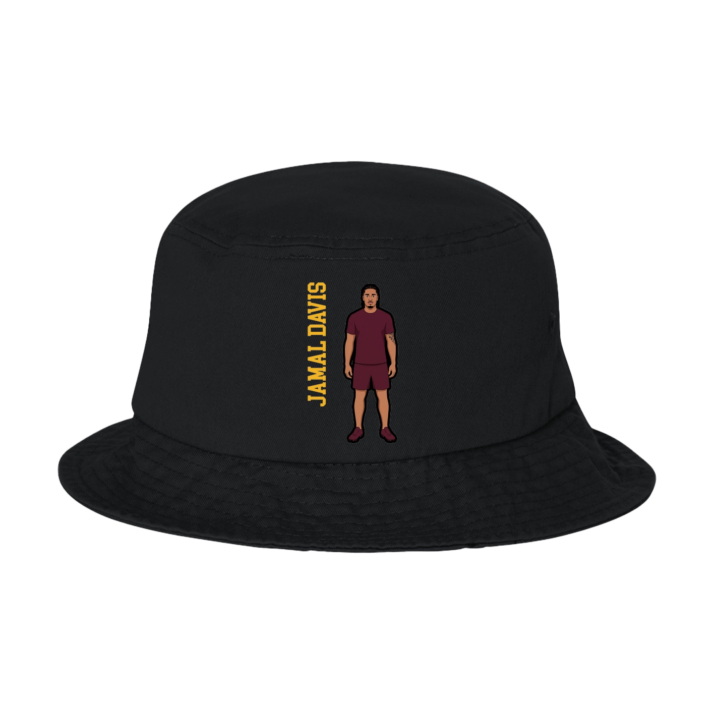 Bucket Cap — Name Vertical in Black