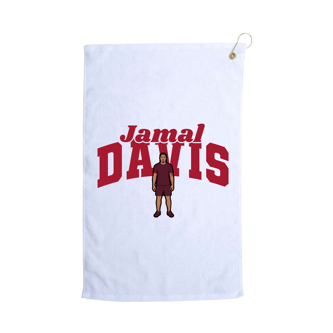 Golf Towel — Signature Arch in White