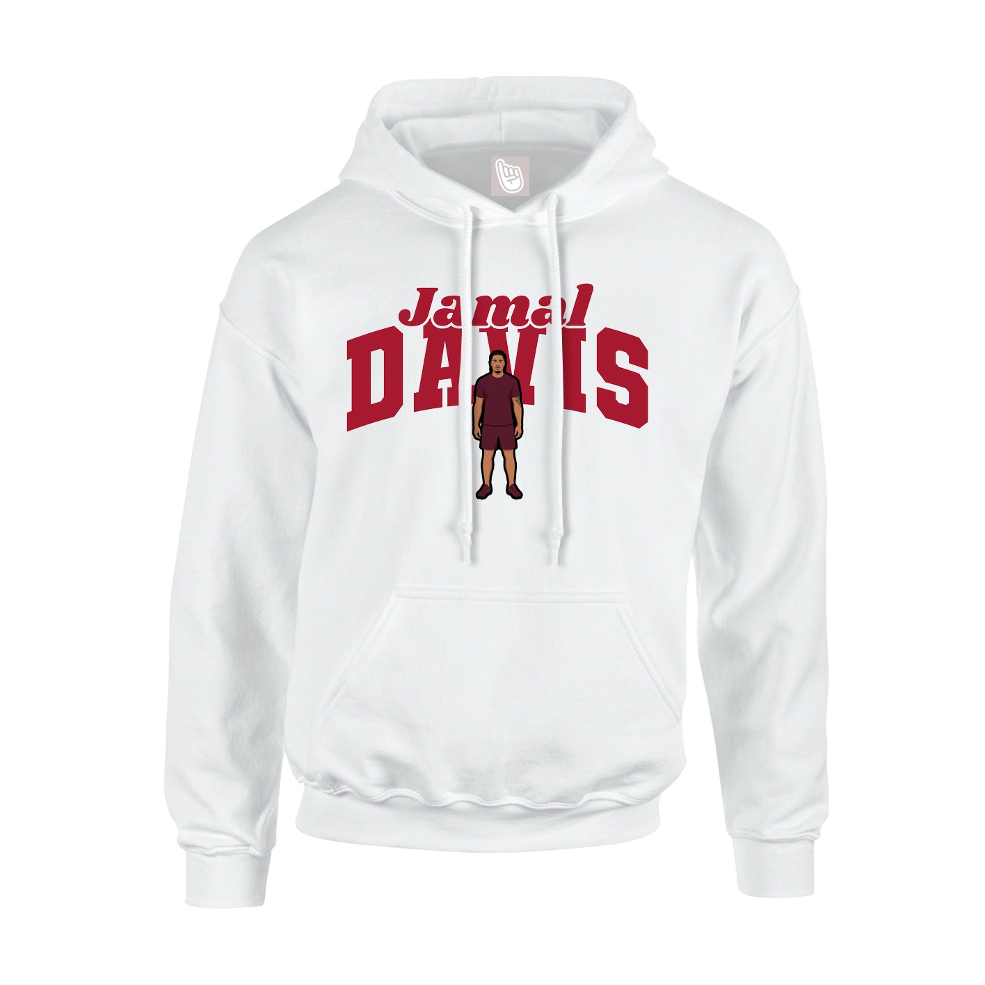 Hoodie — Signature Arch in White