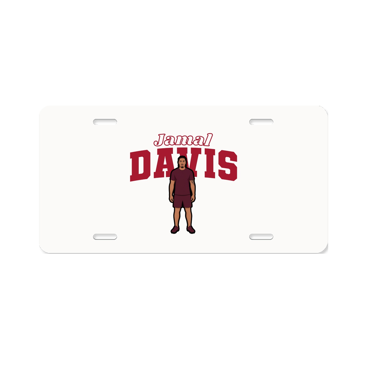 License Plate — Name Arch in Classic